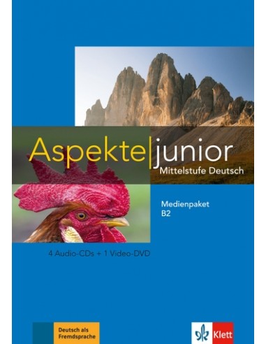 Aspekte-junior-B2-Medienpaket-5-Audio-CDs-+-1-Video-DVD