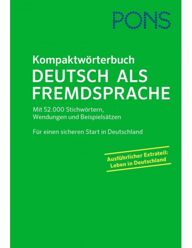 PONS Kompaktwörterbuch Deutsch als Fremdsprache NEU
