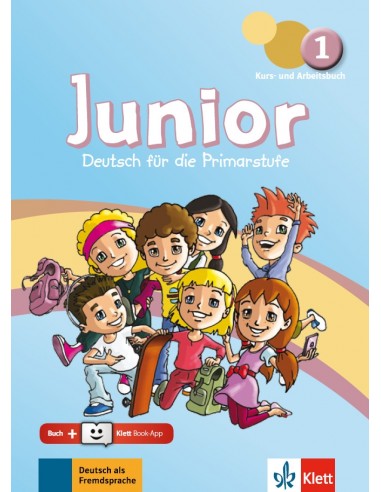 Junior-1-Kurs-und-Arbeitsbuch-Online-Hörmaterial-Klett-Book-App-Code-για-12μηνη-χρήση