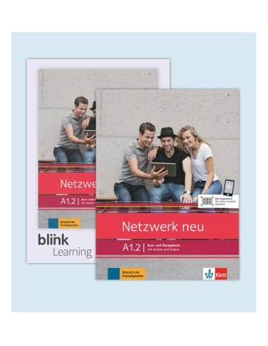 Netzwerk-neu-A1.2-Media Bundle-Kurs-Übungsbuch-mit-Audios/Videos-Lizenzcode-BlinkLearning-mit-LMS