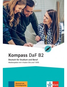 Kompass-DaF-B2-Medienpaket-4-Audio-CDs-1-DVD