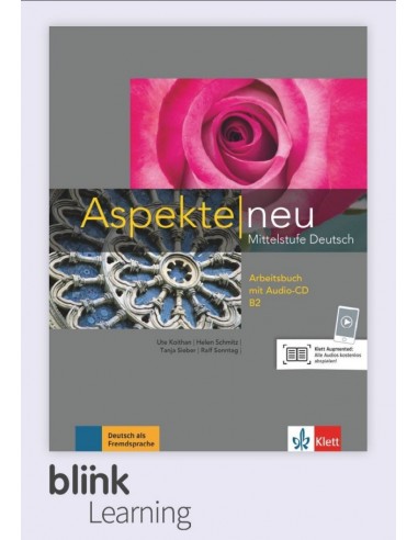 Aspekte neu B2 - Lizenzcode BlinkLearning: digitale Ausgabe mit LMS (Unterrichtende, 3 Jahre) Arbeitsbuch + interakt. Übungen