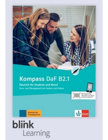 Kompass DaF B2.1 - Lizenzcode BlinkLearning: dig. Ausgabe mit LMS (Lernende, 14 Monate) Kurs- Übungsbuch + interakt. Übungen