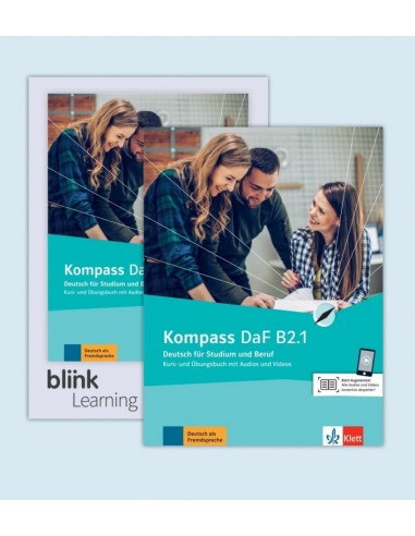 Kompass-DaF-B2.1-Media-Bundle-Kurs-Übungsbuch-mit-Audios-Videos-Lizenzcode-BlinkLearning-LMS-Lernende-1-Jahr