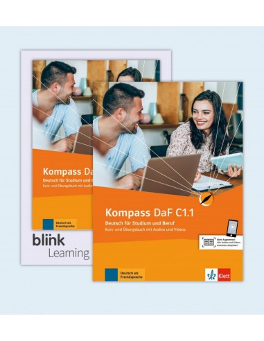 Kompass-DaF-C1.1-Media-Bundle-Kurs-Übungsbuch-mit-Audios-Videos-Lizenzcode-BlinkLearning-LMS (Lernende, 1 Jahr)