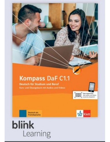 Kompass DaF C1.1 - Lizenzcode BlinkLearning: dig. Ausgabe mit LMS (Lernende, 14 Monate) Kurs- Übungsbuch + interakt. Übungen