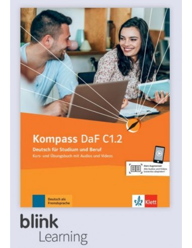 Kompass DaF C1.2 - Lizenzcode BlinkLearning: dig. Ausgabe mit LMS (Lernende, 14 Monate) Kurs- Übungsbuch + interakt. Übungen