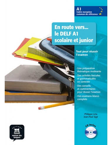 En-route-vers-le-DELF-A1-Scolaire-et-junior,-Livre-de-l-élève-CD