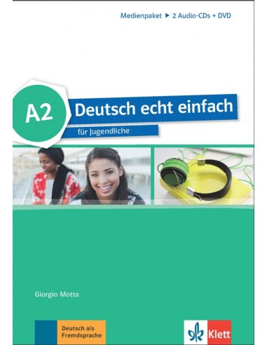 Deutsch-echt-einfach-A2-Medienpaket-2-Audio-CDs-1-DVD