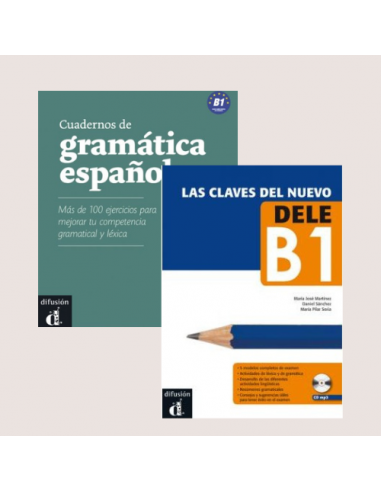 Las Claves del Nuevo DELE B1, Libro + MP3 descargable & Cuadernos de gramática española B1 (ΣΕΤ)