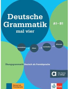 Deutsche-Grammatik-mal-vier-Übungsgrammatik-Deutsch-als-Fremdsprache-A1-B1