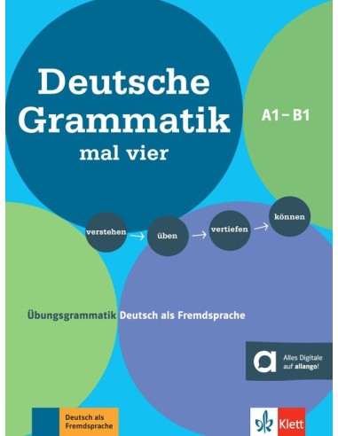 Deutsche-Grammatik-mal-vier-Übungsgrammatik-Deutsch-als-Fremdsprache-A1-B1