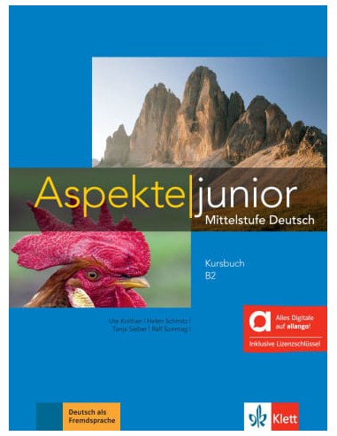 Aspekte-junior-B2-Hybride-Ausgabe-allango-Kursbuch-mit-Audios-und-Videos online