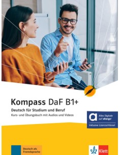 Kompass-DaF-B1+-Hybride-Ausgabe-allango- Kurs-und-Übungsbuch-mit-Audios-und-Videos