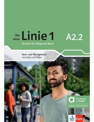 Die-neue-Linie-1-A2-2-Kurs-&-Übungsbuch-Hybride-Ausgabe