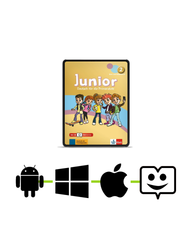 Junior-2-Kurs-und-Übungsbuch-Lizenzcode-Klett-Βοοk-App-digitale-interaktive-Ausgabe-mit-LMS-12μηνη-χρήση