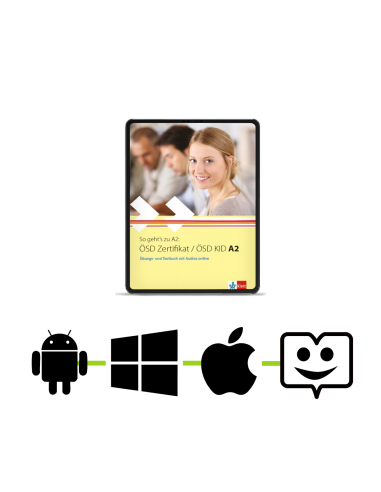 So-geht-zu-A2-ÖSD-Zertifikat-&-KID-A2-Übungs-Testbuch-Lizenzcode-Klett-Βοοk-App-dig-interakt-Ausgabe-LMS-12μηνη-χρήση