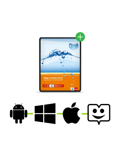 Επέκταση-12μηνη-Klipp-und-Klar-A1-B1-Übungsgrammatik-Klett-Βοοk-App-Code-12μηνη-χρήση