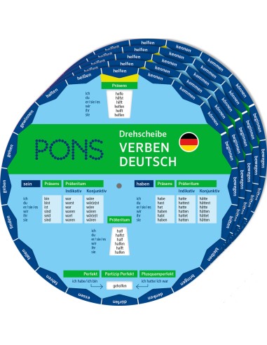 PONS-Drehscheibe-Deutsch-Verbs-Wheel-SET-5-Τεμ.