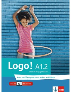 Logo!-A1-2-Kursbuch-und-Übungsbuch-mit-Audios-und-Videos-online-Klett-Book-App-Code-για-12μηνη-χρήση