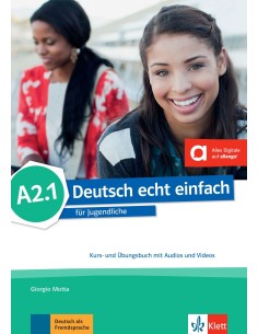 Deutsch-echt-einfach-A2.1-Kurs-&-Übungsbuch-mit-Audios-und-Videos-online