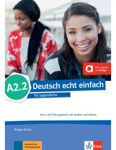 Deutsch-echt-einfach-A2-2-Kurs-&-Übungsbuch-mit-Audios-und-Videos-online