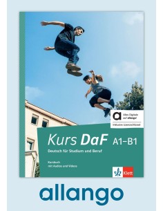 Kurs-DaF-A1-B1-Kurs-und Übungsbuch - Digitale-Ausgabe allango--Unterrichtende-Lernende-24-Monate