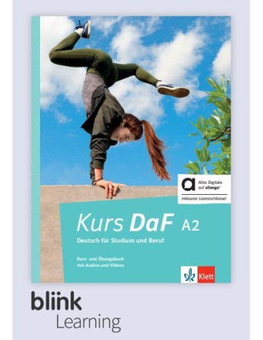 Kurs-DaF-A2-Lizenzcode-BlinkLearning-Digitale-Ausgabe-LMS-Unterrichtende-36-Monate -Intensivtrainer-interaktiven-Übungen