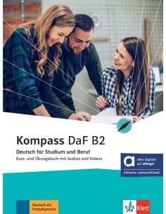 Kompass-DaF-B2.1-Kurs-und-Übungsbuch-mit-Audios-und-Videos