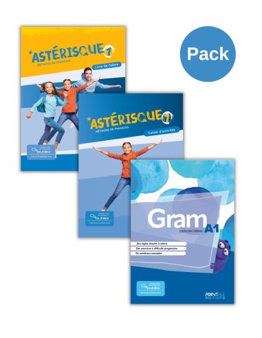 Astérisque-A1-Power-Pack-Set-of-three-livre-de-l-élève-cahier-d-activité-Gram-A1-Livre-de-l-élève